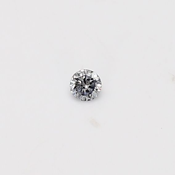 Round Very Light Gray Natural Diamond 0.03ct loose diamond