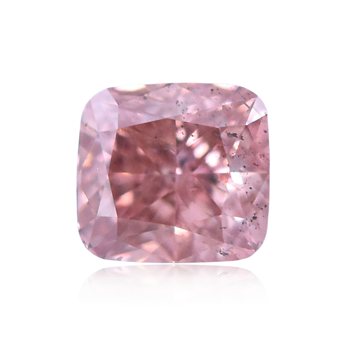 Cushion Fancy Brownish Orangey Pink Natural Diamond 0.22ct I1 loose diamond