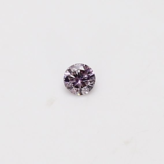 Round Fancy Brownish Purple Pink Natural Diamond 0.04ct loose diamond