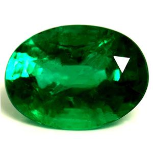 Oval Green Emerald 2.1ct loose gemstone