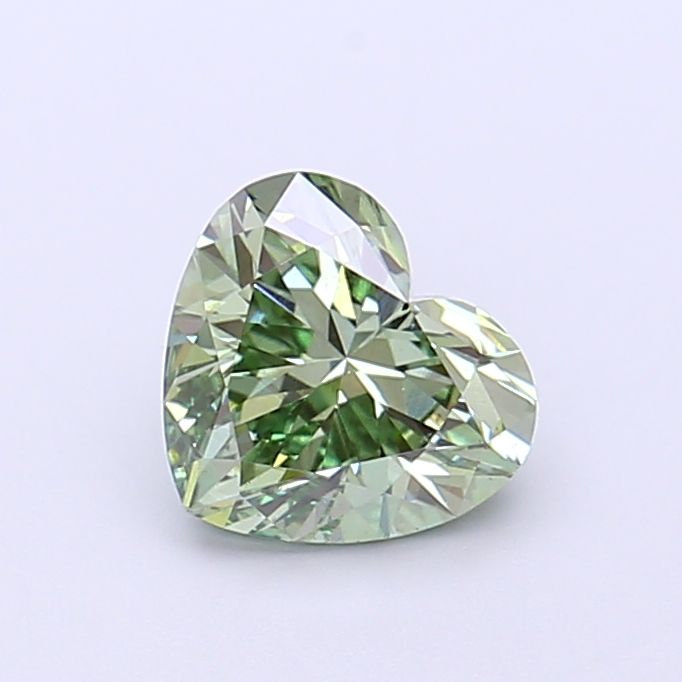 Heart Fancy Vivid Green Lab-grown Diamond 1.1ct VS1 loose diamond