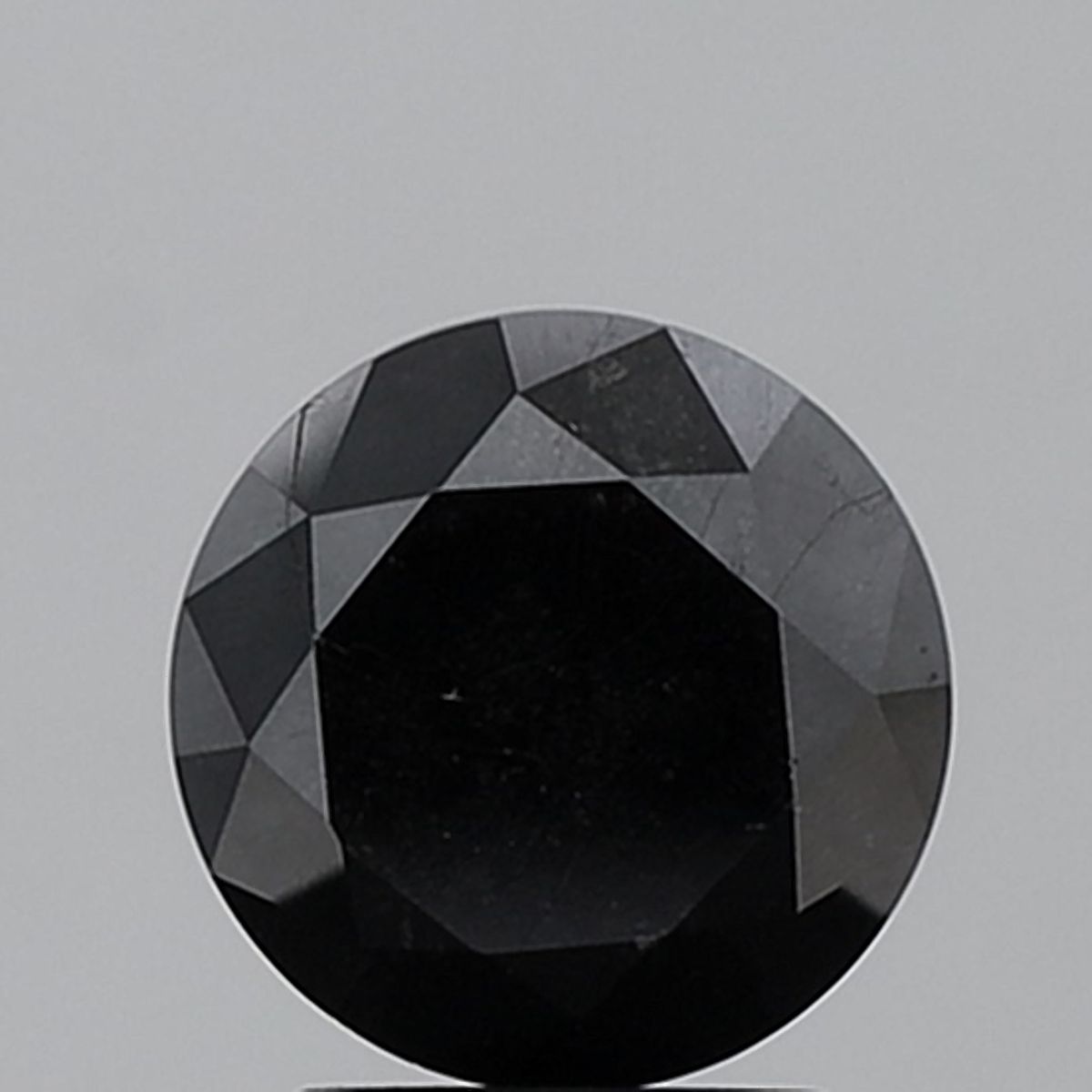 Round Black Natural Diamond 2.74ct VS1 loose diamond