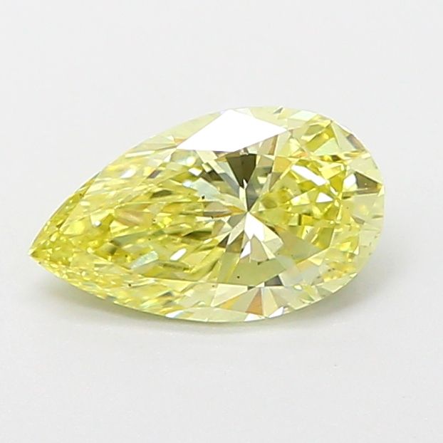 Pear Fancy Intense Yellow Lab-grown Diamond 0.81ct VS2 loose diamond