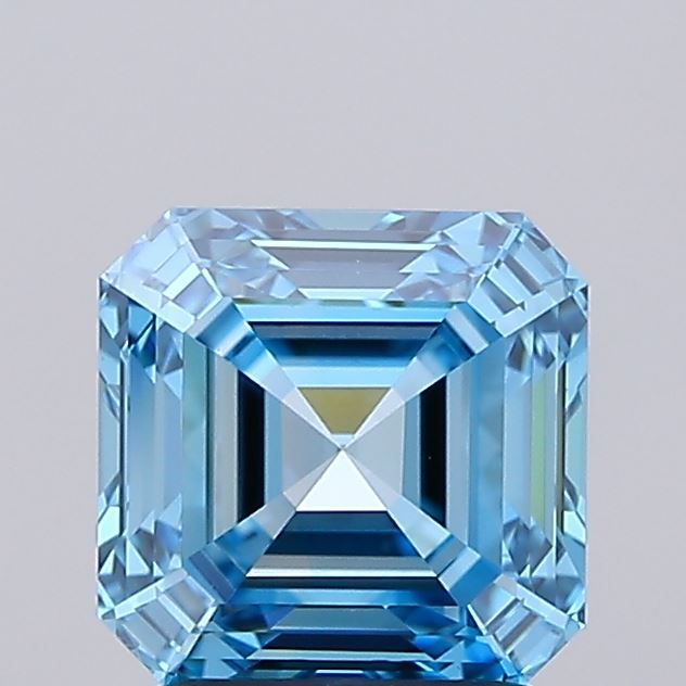 Asscher Fancy Vivid Blue Lab-grown Diamond 2.02ct VS1 loose diamond