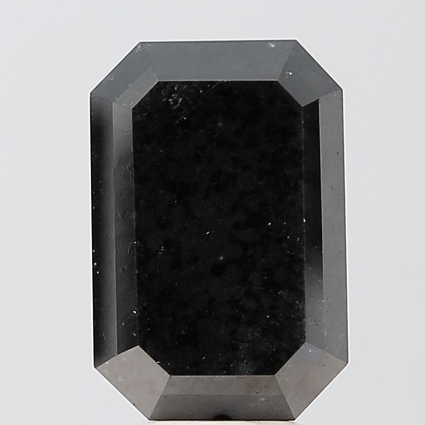 Emerald Black Natural Diamond 6.89ct VVS2 loose diamond