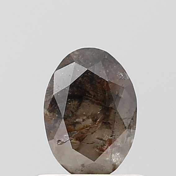 Oval Salt And Pepper Natural Diamond 0.57ct VS1 loose diamond