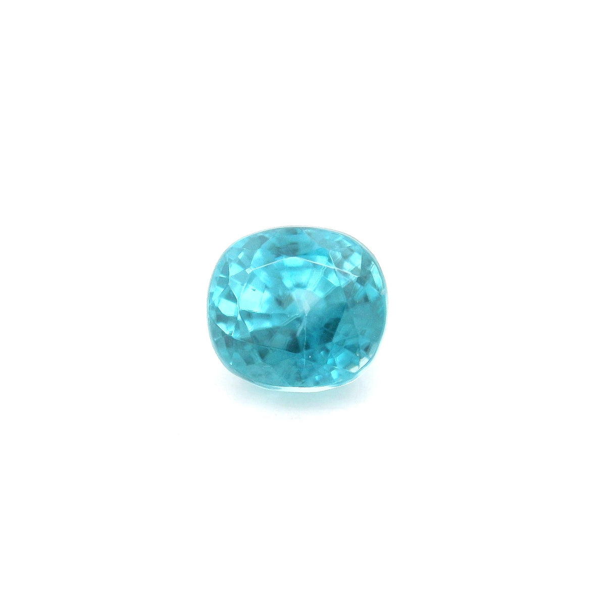 Cushion Blue Zircon 3.39ct loose gemstone
