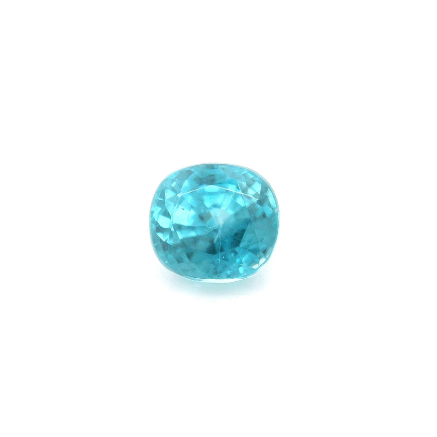 Cushion Blue Zircon 3.39ct loose gemstone