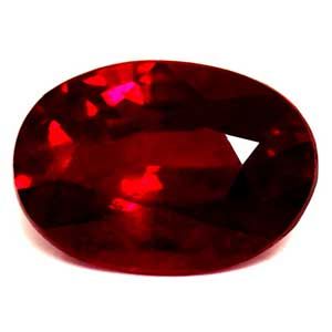 Oval Red Ruby 0.94ct loose gemstone