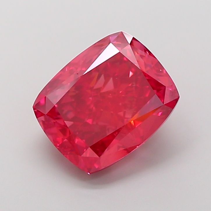 Cushion Fancy Vivid Red Lab-grown Diamond 8.05ct VS2 loose diamond