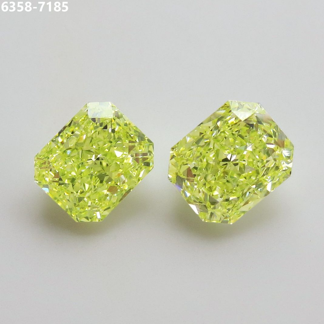 Radiant Fancy Intense Green Natural Diamond 1.53ct VS2 loose diamond