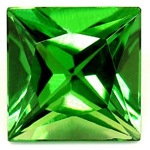 Square Green Garnet 0.62ct loose gemstone