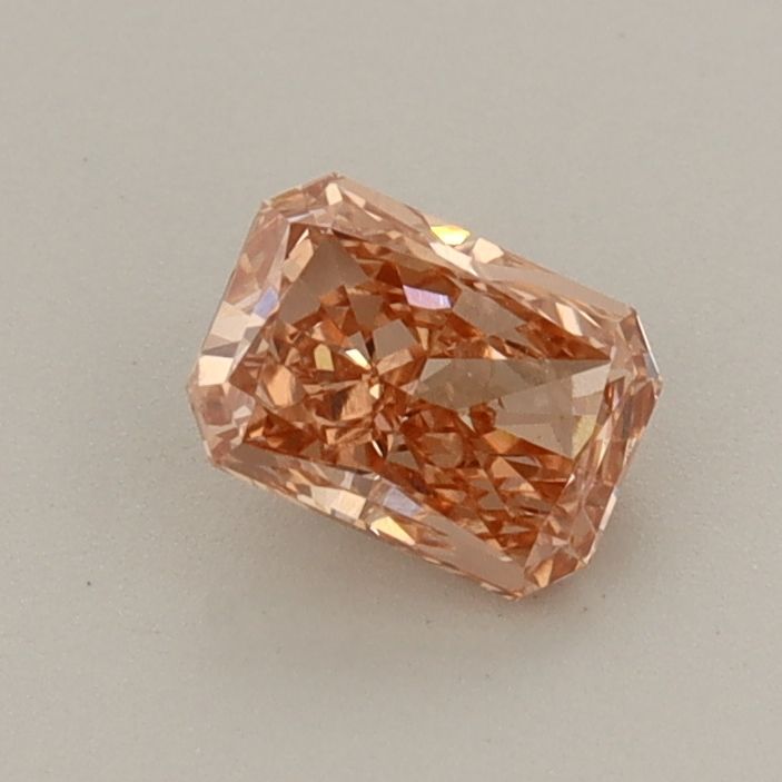 Radiant Fancy Orangey Brown Lab-grown Diamond 0.56ct VS1 loose diamond