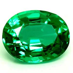 Oval Green Emerald 1.11ct loose gemstone