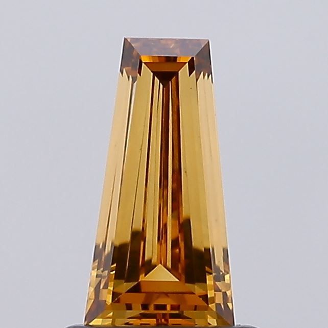 Tapered Baguette Fancy Orangey Brown Lab-grown Diamond 0.78ct VS1 loose diamond