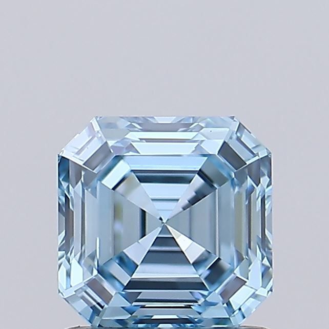 Asscher Fancy Vivid Blue Lab-grown Diamond 1.06ct VVS2 loose diamond