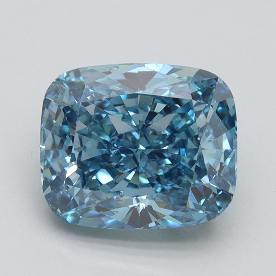 Cushion Fancy Intense Blue Lab-grown Diamond 2.5ct VS1 loose diamond