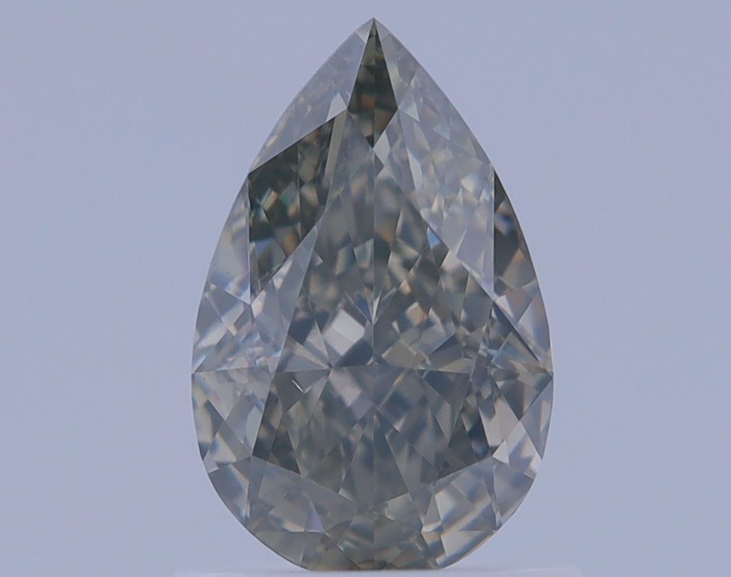 Pear Fancy Dark Gray Natural Diamond 1.06ct SI2 loose diamond