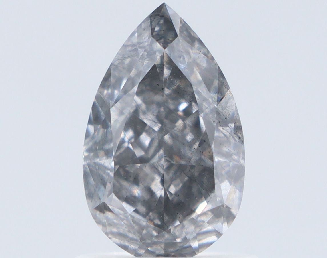 Pear Gray Natural Diamond 1.18ct I1 loose diamond