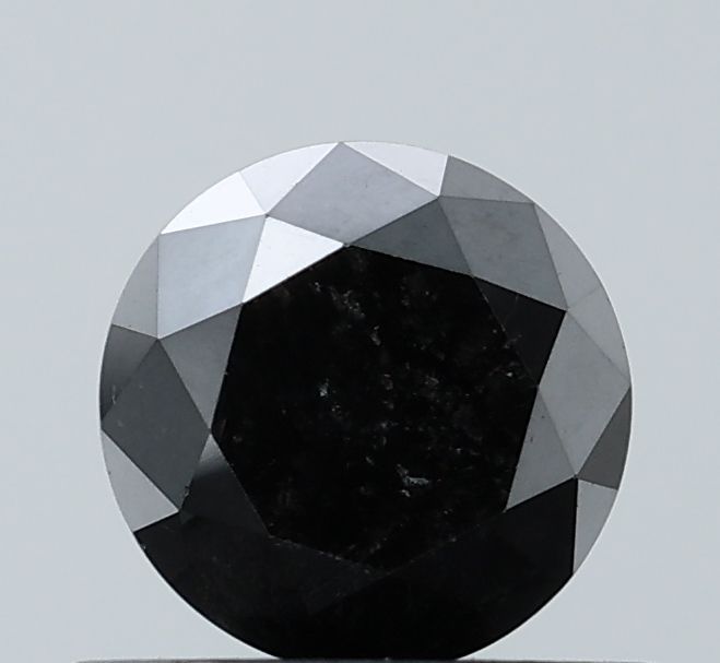 Round Black Natural Diamond 0.78ct VVS2 loose diamond