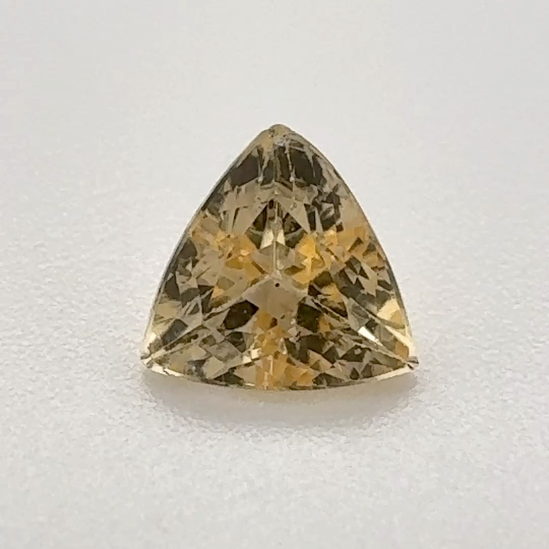 Trilliant Yellow Topaz 0.785ct loose gemstone