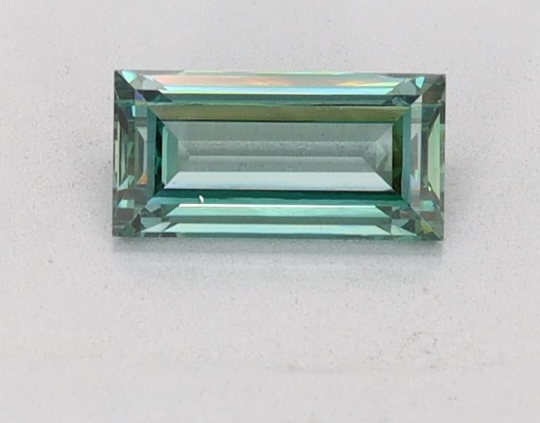 Baguette Green Lab-grown Diamond 0.63ct VS1 loose diamond