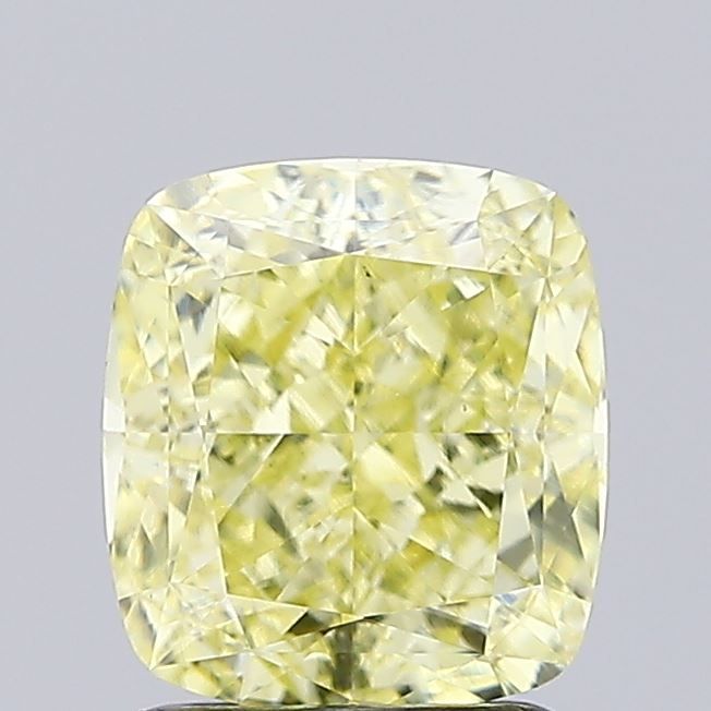 Cushion Fancy Intense Yellow Lab-grown Diamond 2.02ct VS1 loose diamond