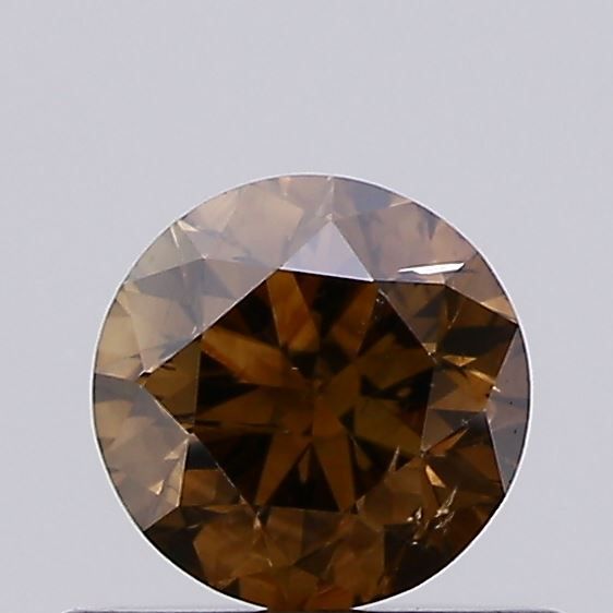 Round Fancy Brown Natural Diamond 0.45ct SI2 loose diamond