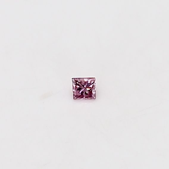 Princess Fancy Intense Purplish Pink Natural Diamond 0.02ct loose diamond