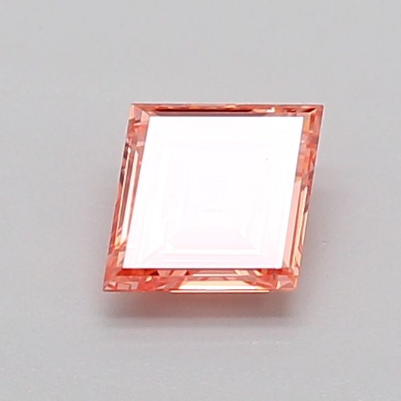 Lozenge Fancy Vivid Orangey Pink Lab-grown Diamond 0.45ct VS1 loose diamond