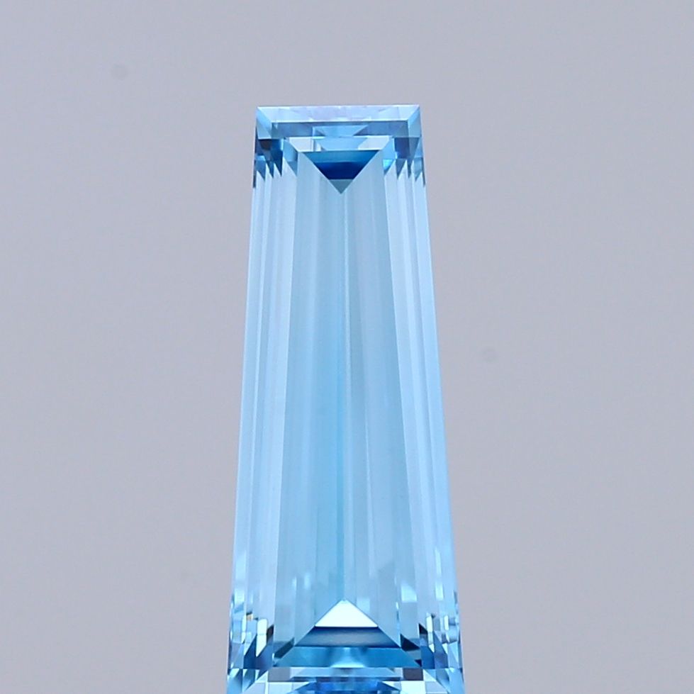 Tapered Baguette Fancy Vivid Blue Lab-grown Diamond 1.11ct VVS1 loose diamond