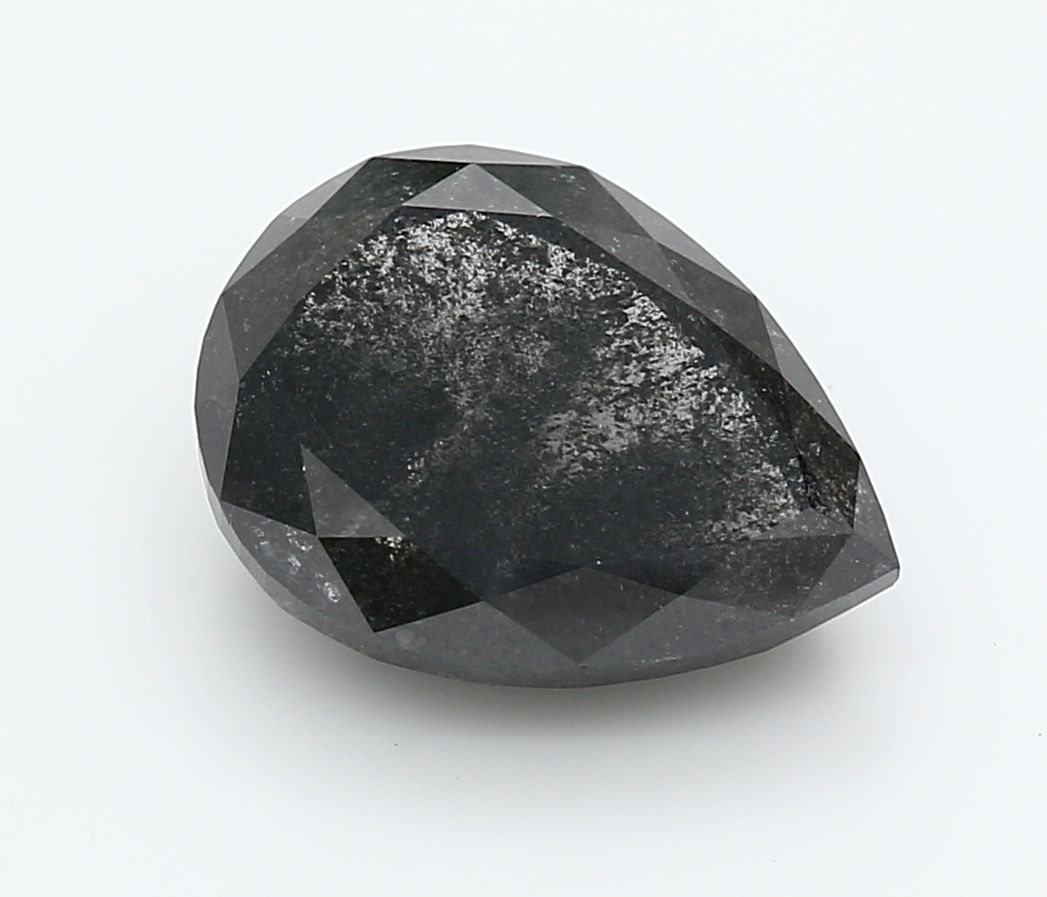 Pear Fancy Dark Gray Natural Diamond 7.44ct I3 loose diamond