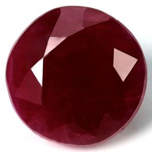 Round Red Ruby 2.85ct loose gemstone