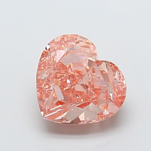 Heart Fancy Pink Brown Lab-grown Diamond 2.72ct VS2 loose diamond