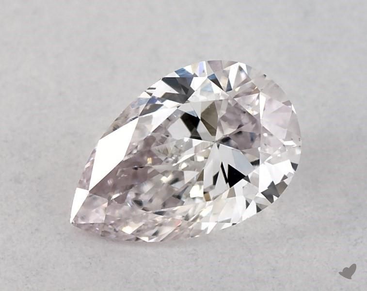 Pear Fancy Deep Orangey Pink Natural Diamond 0.34ct VS2 loose diamond