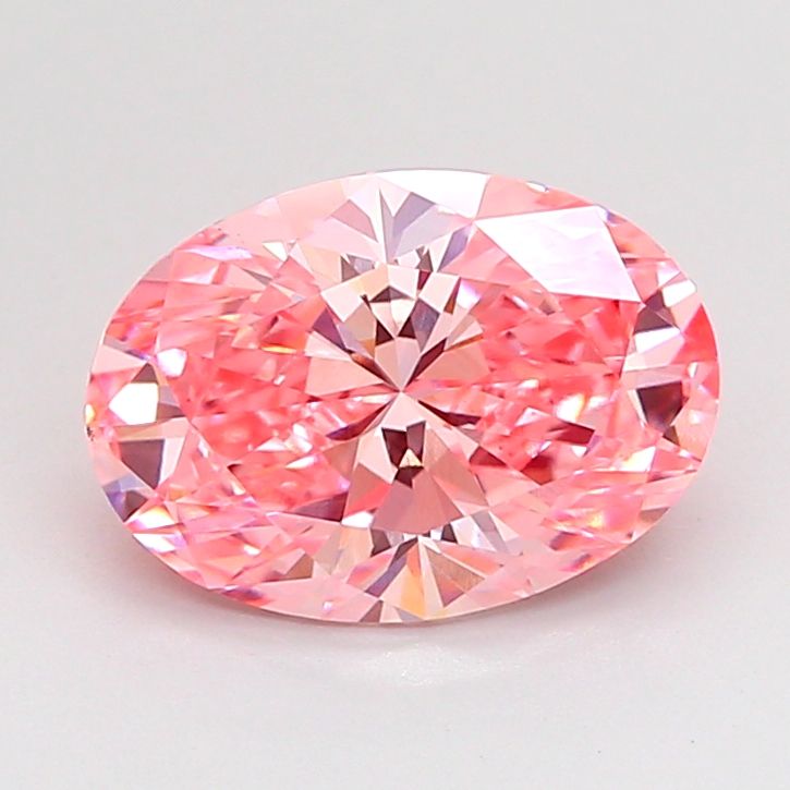 Oval Fancy Vivid Pink Lab-grown Diamond 2.02ct VS1 loose diamond