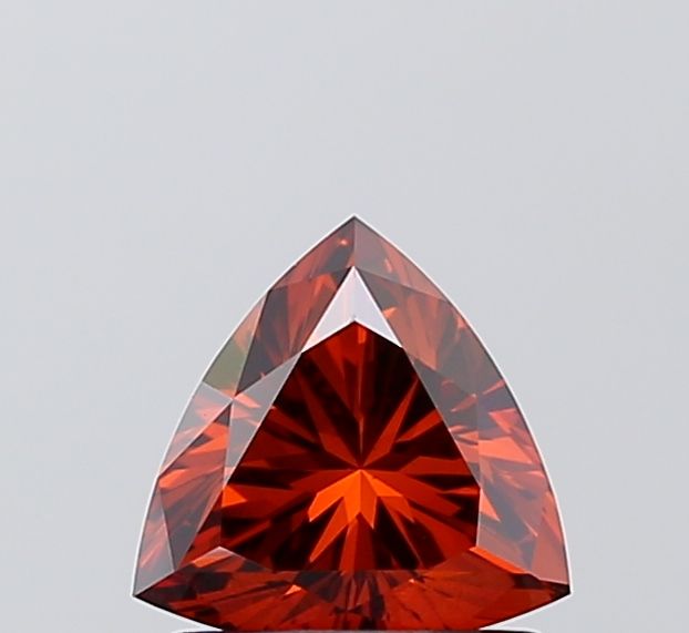 Triangular Fancy Deep Orange Lab-grown Diamond 1.01ct VS1 loose diamond