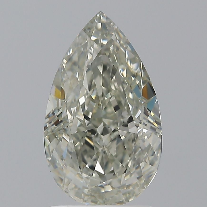 Pear Fancy Grayish Yellowish Green Natural Diamond 1.72ct VS1 loose diamond