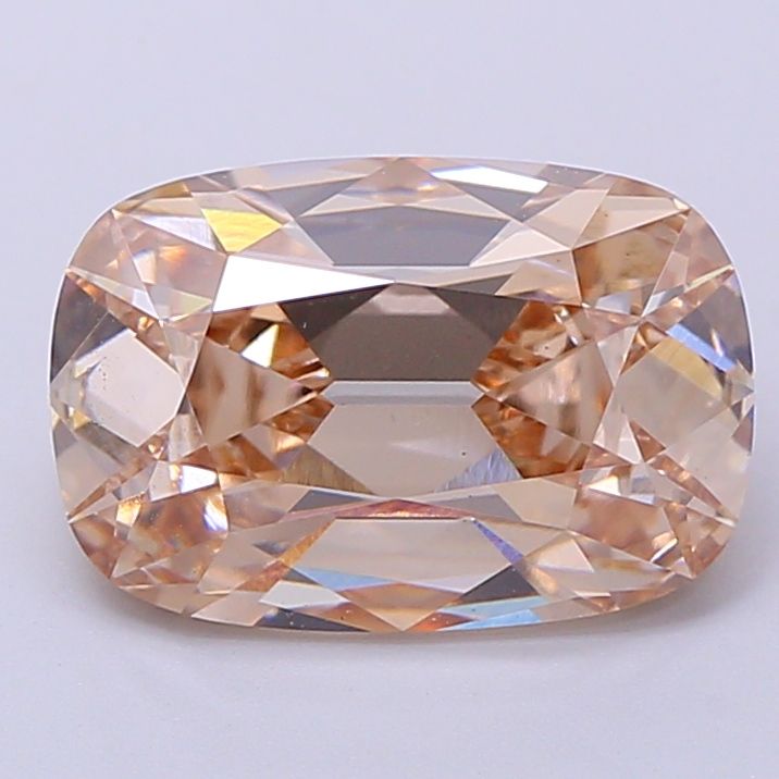 Cushion Fancy Light Brown Lab-grown Diamond 3.51ct VS1 loose diamond
