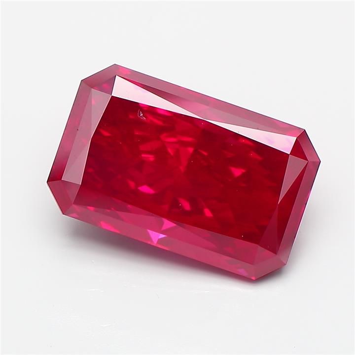 Radiant Fancy Vivid Red Lab-grown Diamond 5.03ct VS2 loose diamond