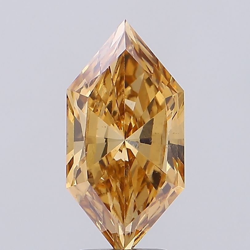 Hexagonal Fancy Yellowish Brown Lab-grown Diamond 3.58ct VS1 loose diamond