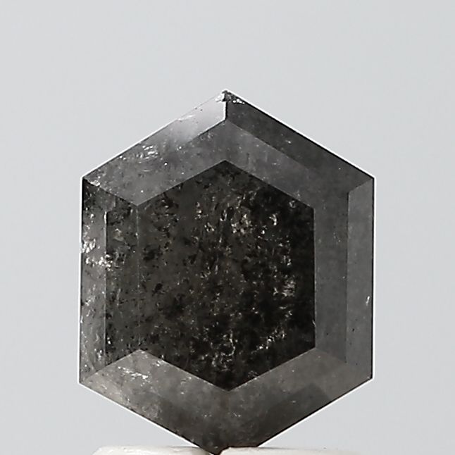 Hexagonal Salt And Pepper Natural Diamond 1.8ct VS1 loose diamond