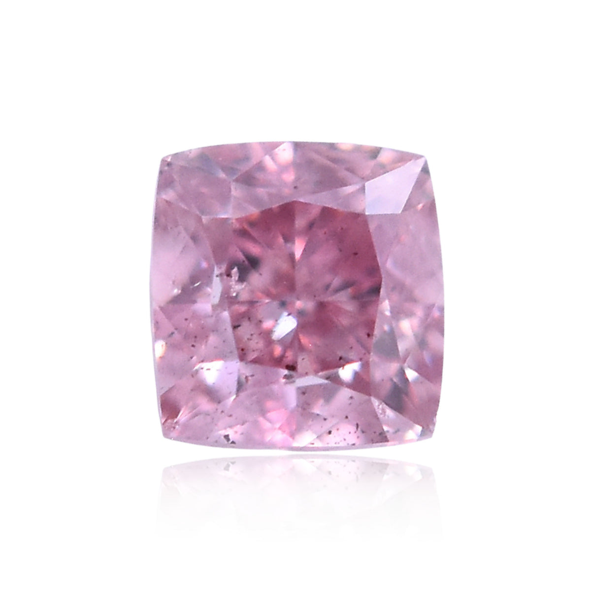 Cushion Fancy Intense Orangey Pink Natural Diamond 0.19ct SI2 loose diamond