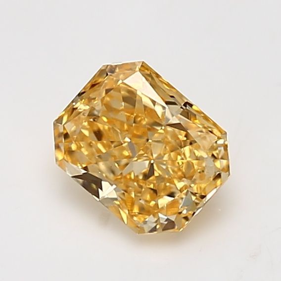 Radiant Fancy Intense Yellow Orange Natural Diamond 1.07ct VS2 loose diamond