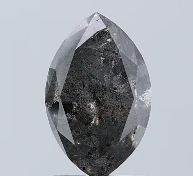 Marquise Salt And Pepper Natural Diamond 1.38ct I3 loose diamond