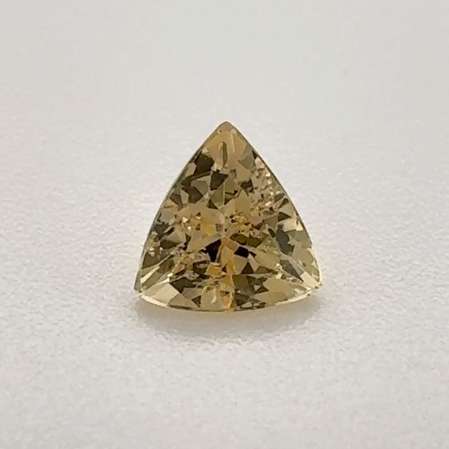 Trilliant Yellow Topaz 0.465ct loose gemstone