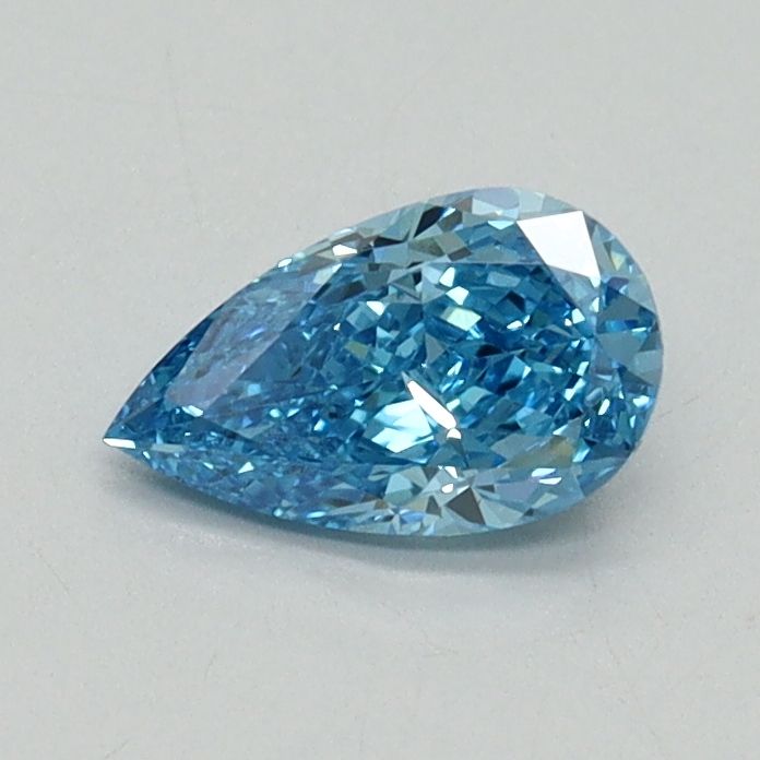 Pear Fancy Vivid Blue Lab-grown Diamond 0.52ct VS1 loose diamond