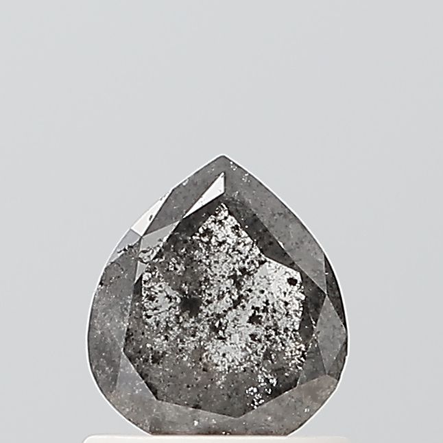 Pear Salt And Pepper Natural Diamond 0.64ct VS2 loose diamond