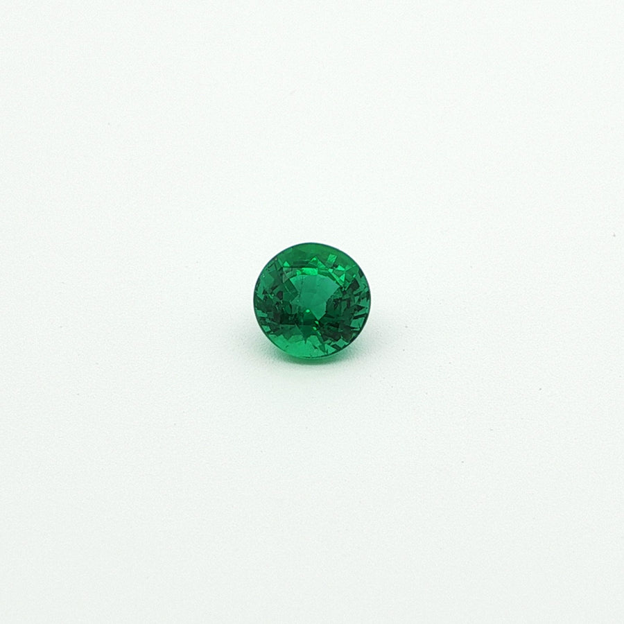 Round Green Emerald 1.07ct loose gemstone