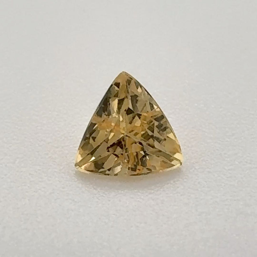 Trilliant Yellow Topaz 0.44ct loose gemstone